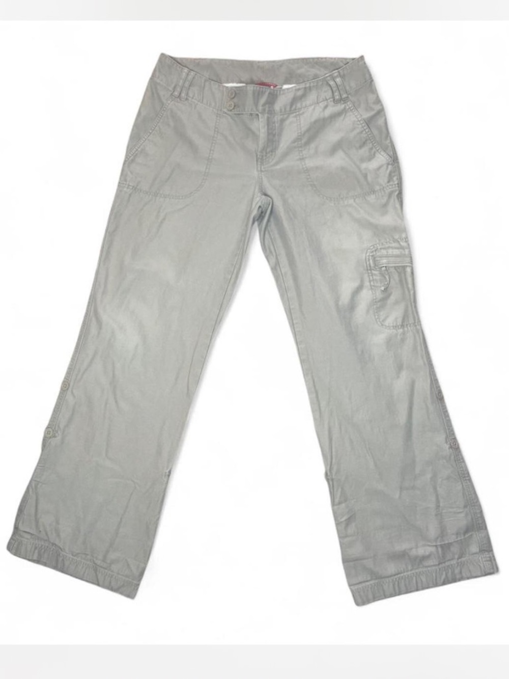 The North Face Women's Mid-Rise Bootcut Cargo Pants Cream Gorpcore Size 10